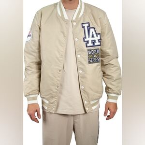 LA Dodgers World Series 2020 Varsity Jacket Large New Era Genuine Merchandise